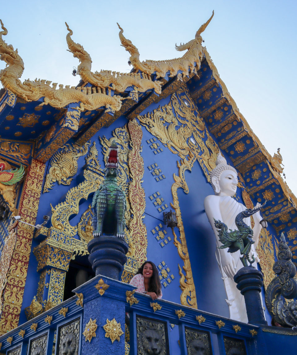 Disfrutando del imponente Templo Azul